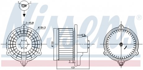 87388 NISSENS Вентилятор салону Hyundai Tucson/Kia Sportage 05- (вир-во Nissens)