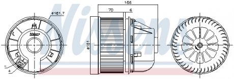 87490 NISSENS Вентилятор салону