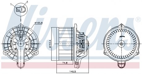 87815 NISSENS Вентилятор салону