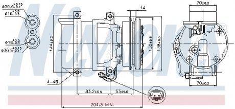 89108 NISSENS Компрессор кондиционера