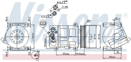 89202 NISSENS Компрессор кондиционера