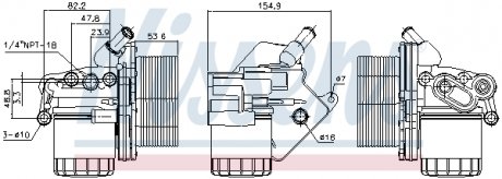 90893 NISSENS Масляный радиатор