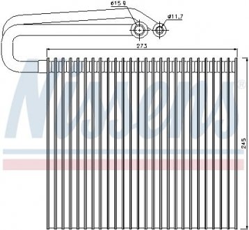 92165 NISSENS Испаритель