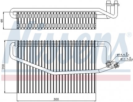 92173 NISSENS Испаритель кондиционера