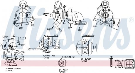 93075 NISSENS Турбина FORD TRANSIT (TT9) (06-) 2.2 TDCI (выр-во Nissens)