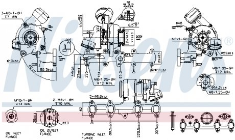 93099 NISSENS Турбокомпресор