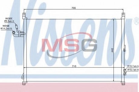 940014 NISSENS Радиатор кондиционера