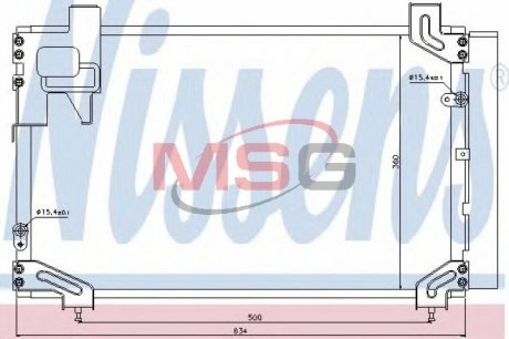 940020 NISSENS Радиатор кондиционера