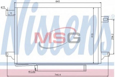 940054 NISSENS Радиатор кондиционера