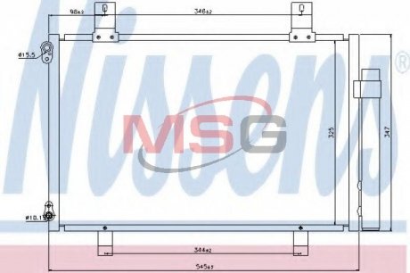 940057 NISSENS Радиатор кондиционера