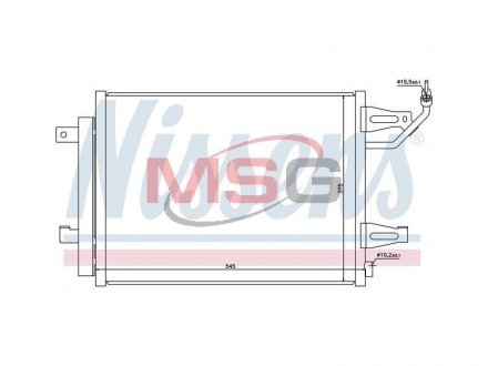 940067 NISSENS Радиатор кондиционера