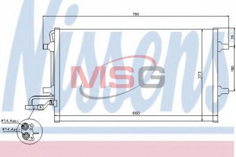 940086 NISSENS Радіатор кондиціонера