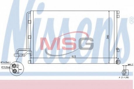 940087 NISSENS Радіатор кондиціонера