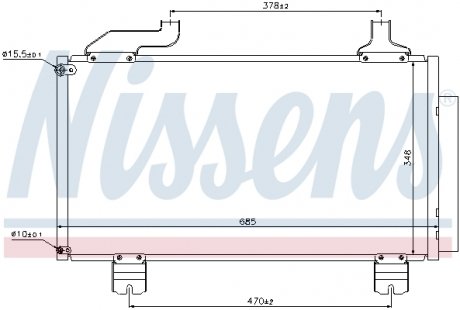 940114 NISSENS Радиатор кондиционера