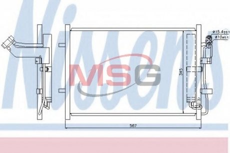 940148 NISSENS Конденсер кондиционера