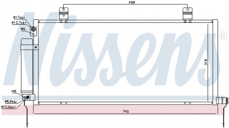 940164 NISSENS Конденсер кондиционера