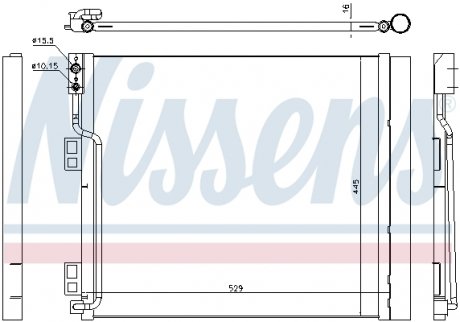 940386 NISSENS Конденсер кондиционера