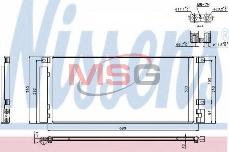 940388 NISSENS Конденсер кондиционера