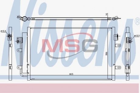 940431 NISSENS Радиатор кондиционера IVECO DAILY V (11-) (выр-во Nissens)
