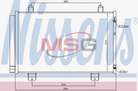 940434 NISSENS Конденсер кондиционера