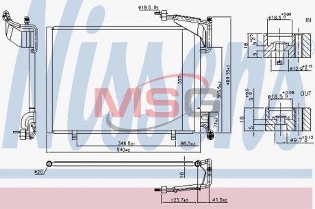 940528 NISSENS Конденсер кондиционера