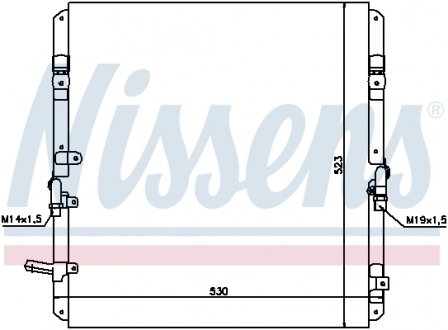 94053 NISSENS Радиатор кондиционера TOYOTA LAND CRUISER 100 (UZJ100) 98-,LAND CRUISER AMAZON (UZJ100) 98-,PRADO