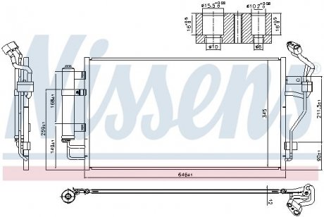 940583 NISSENS Радіатор кондиціонера