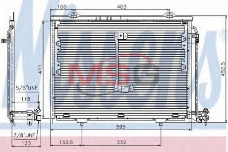 94284 NISSENS Радиатор кондиционера