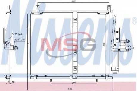 94377 NISSENS Радиатор кондиционера