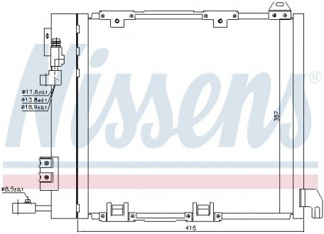 94385 NISSENS Конденсер кондиціонера