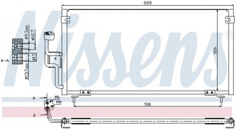 94702 NISSENS Радиатор кондиционера