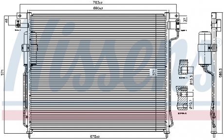 94879 NISSENS Конденсатор кондиционера NISSAN (выр-во Nissens)