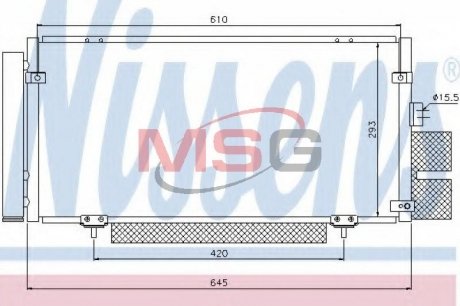 94885 NISSENS Конденсер кондиционера