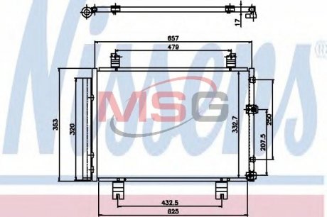 94950 NISSENS Конденсер кондиционера