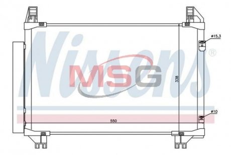 94991 NISSENS Конденсер кондиционера