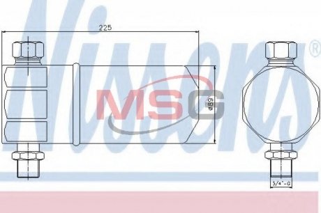 95115 NISSENS Осушувач кондиціонера