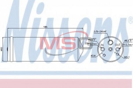 95134 NISSENS Осушитель кондиционера