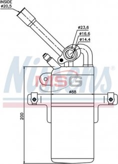 95213 NISSENS Осушитель кондиционера