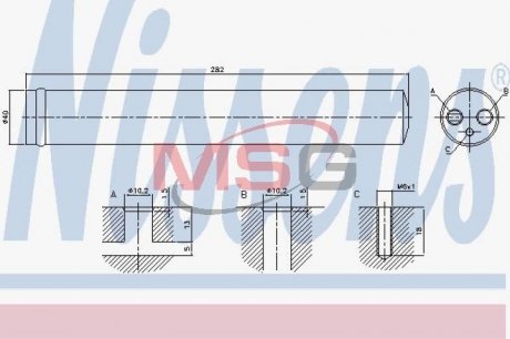 95525 NISSENS Осушувач кондиціонера