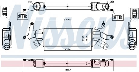 96086 NISSENS Радіатор інтеркулера