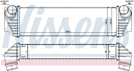 96100 NISSENS Радиатор наддува