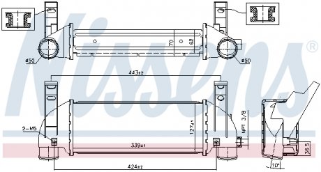 96219 NISSENS Радиатор наддува