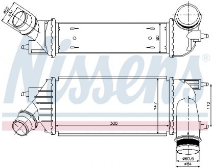 96467 NISSENS Радиатор наддува