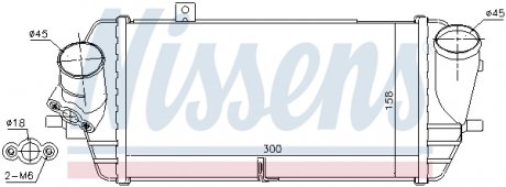 96539 NISSENS Радиатор наддува