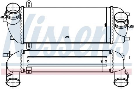 96559 NISSENS Радіатор наддуву