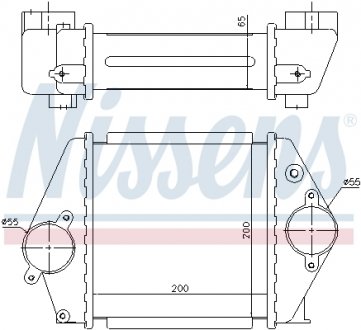 96570 NISSENS Радіатор наддуву