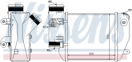 96576 NISSENS Радиатор наддува