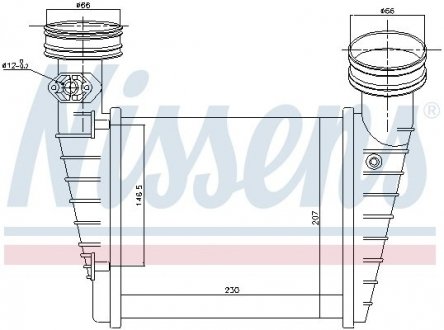 96731 NISSENS Радиатор наддува