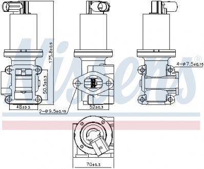 98180 NISSENS Клапан EGR