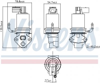 98201 NISSENS Клапан рециркуляціі ВГ (EGR)